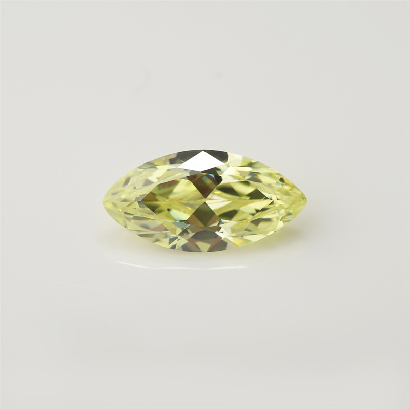 5A Custom Light Olive Produsent Engros Marquis Cubic Zirconia for smykker