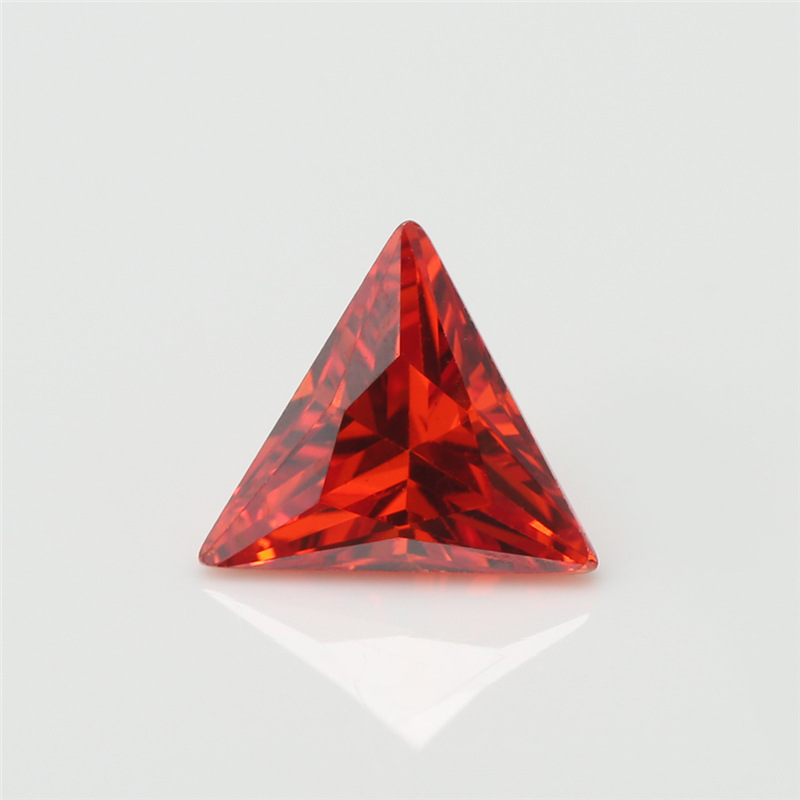 5A Red Manufacture Engros Triangle Cubic Zirconia for smykker