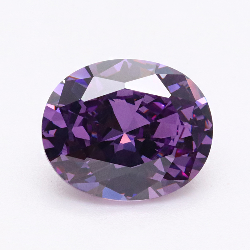 Dark Purplr 5A Høykvalitets Zircon VVS Cubic Zirconia