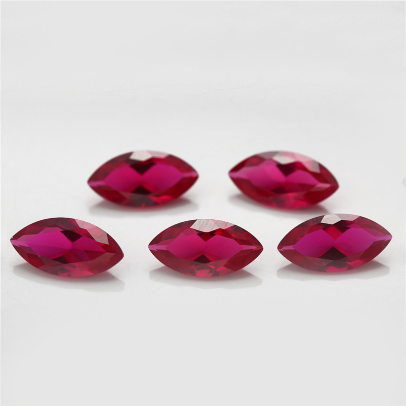 5# Marquis Red Corundum høykvalitets engros rubin for smykker