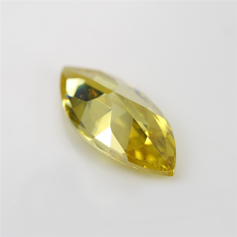 5A Custom Yellow Produsent Engros Marquis Cubic Zirconia for smykker