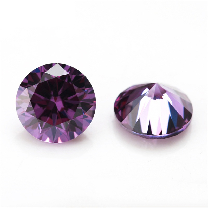 3A Purple Zircon Artificial Gem Engros