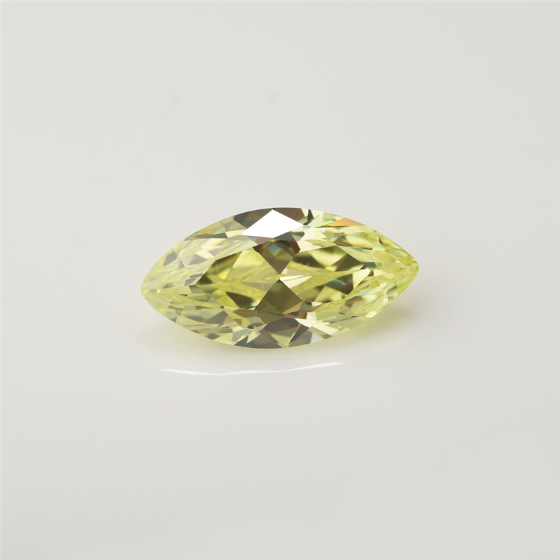 5A Custom Light Olive Produsent Engros Marquis Cubic Zirconia for smykker