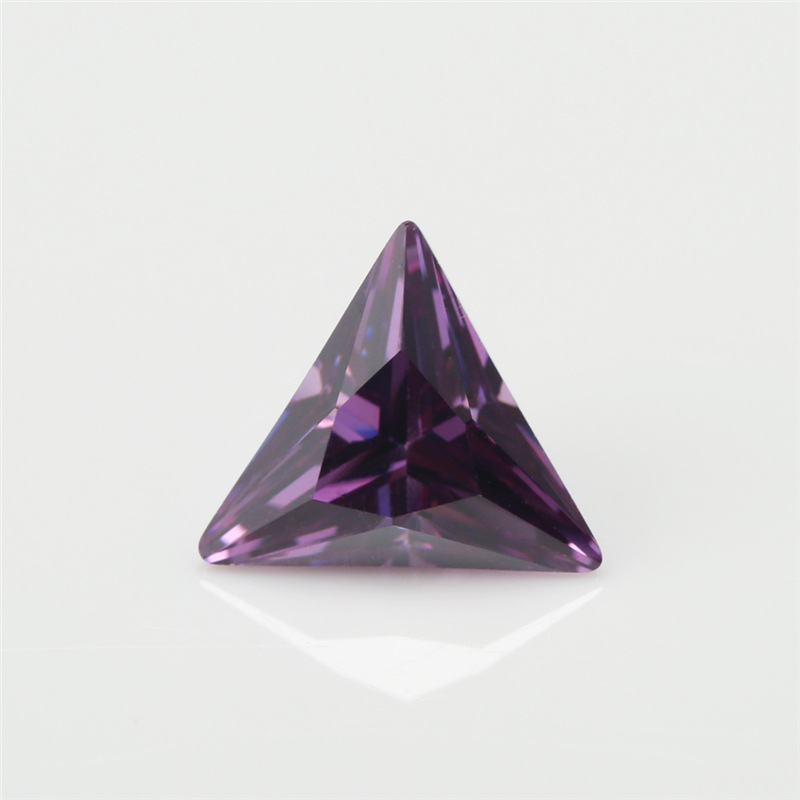 5A Purple Manufacture Engros Triangle Cubic Zirconia for smykker